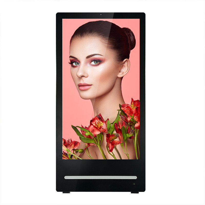 Android Free Cms 10 Hours Working Battery Outdoor IP65 Waterproof Ik10 Portable Movable Totem 4K High Temperature Digital Signage Advertising LCD Signage