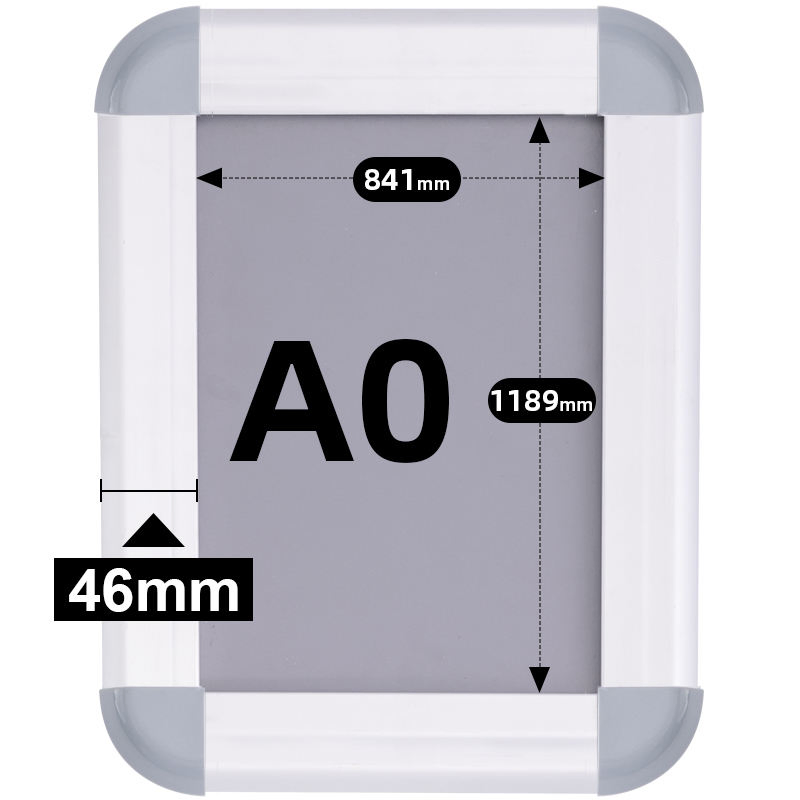 wall-mounted Snap clip frame silver aluminum poster frame display frame A0/A1/A2/A3/A4