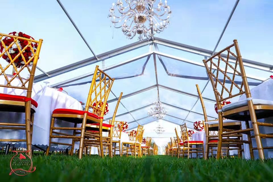 500 Seater Ideal Outdoor Large Clear PVC Fabric Transparent Tents for Wedding Party