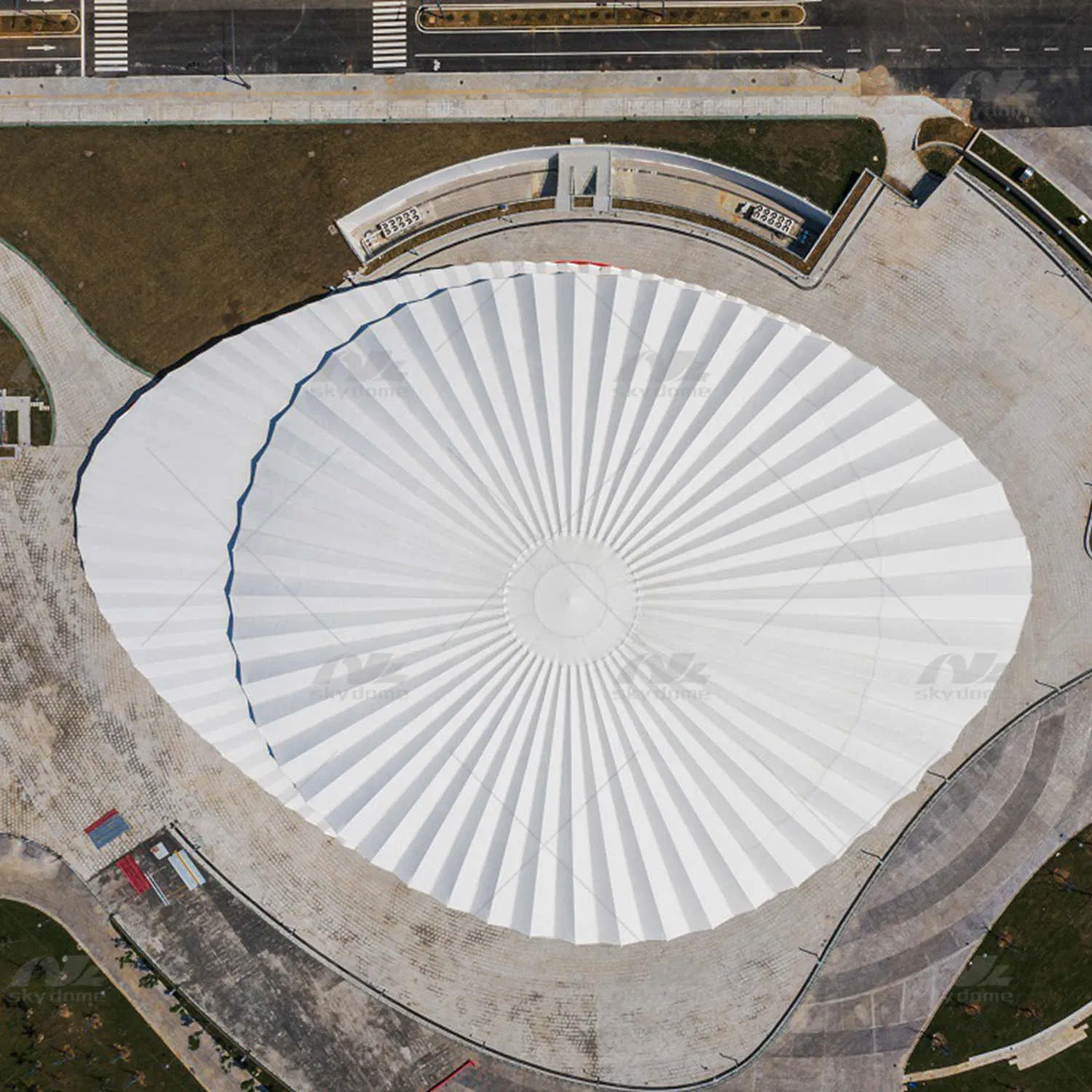 Weather Resistance Air Membrane Steel Structure for International Tennis Event