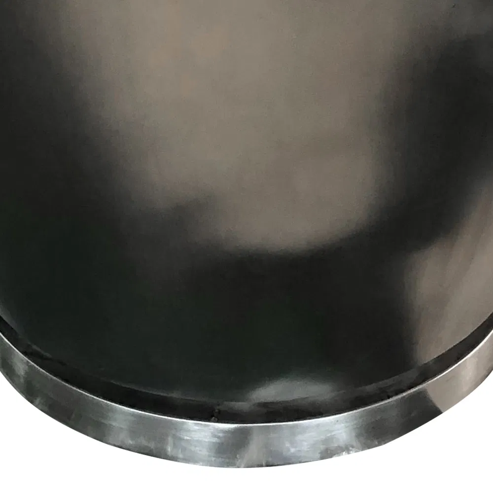 Металлический прямоугольный ящик для растений, черный