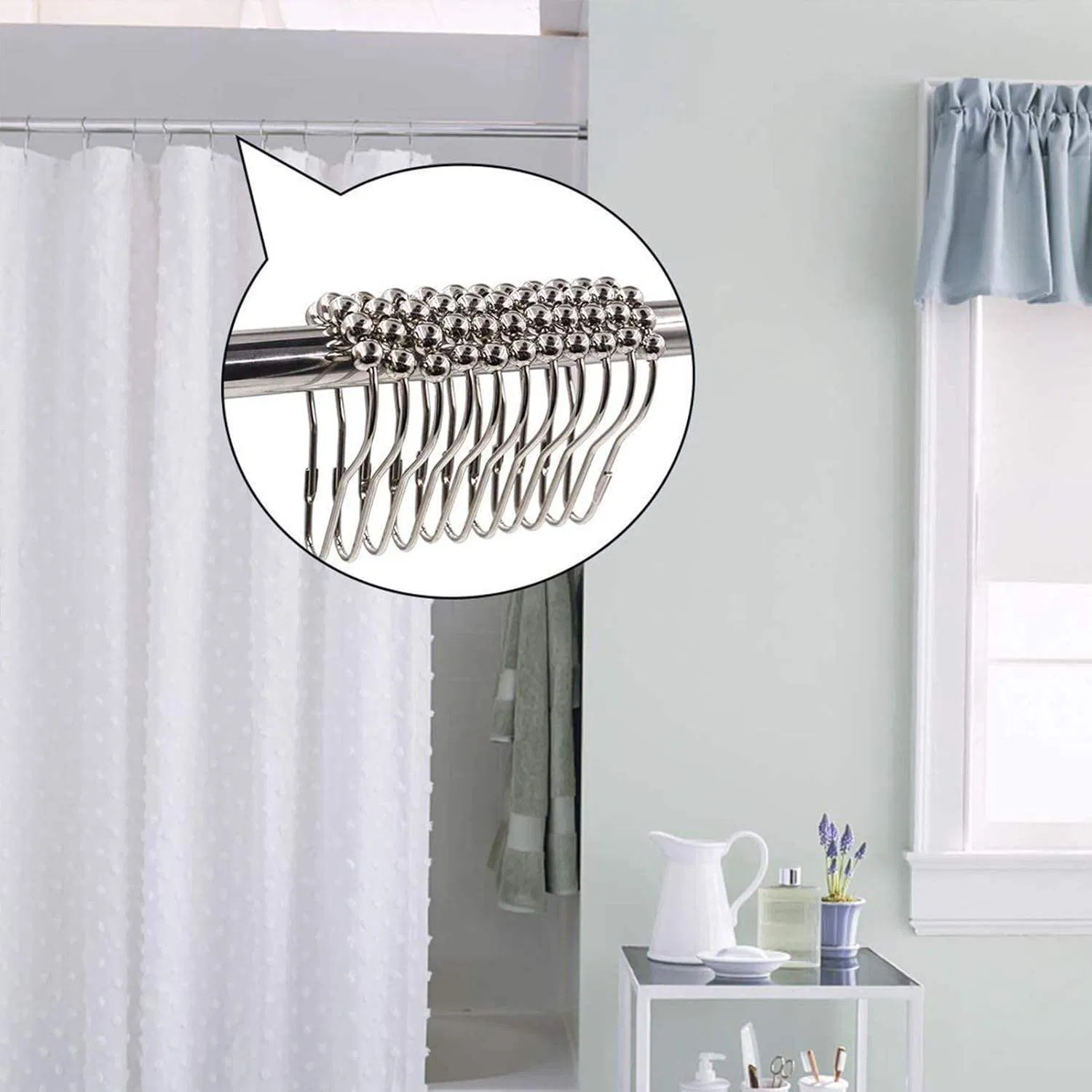 Hot Sale Metal Curtain Hanger Curtain Hooks Metal Bathroom Curtain Hooks