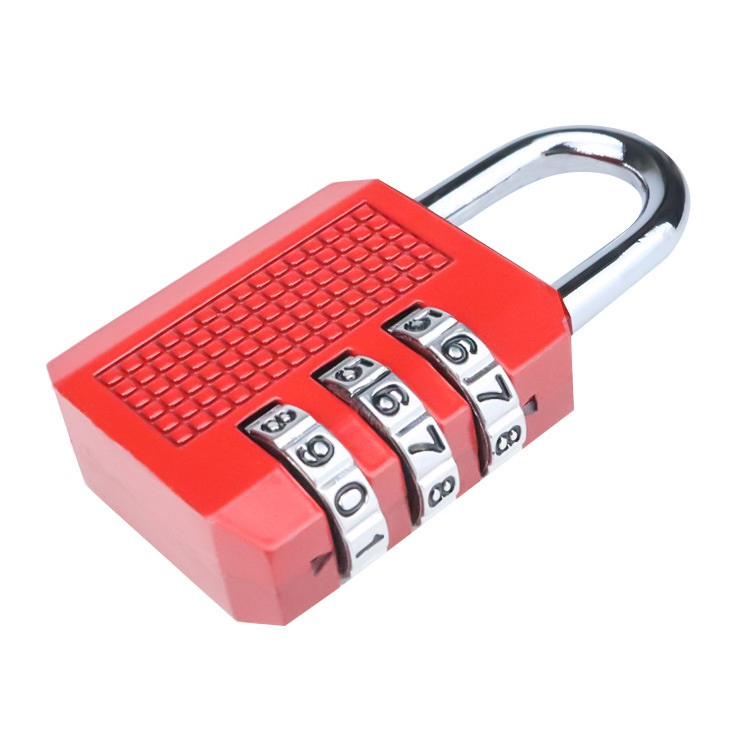3 Digit Combination Travel Luggage Suitcase Lock Padlock Steel Wire Metal Combination Lock