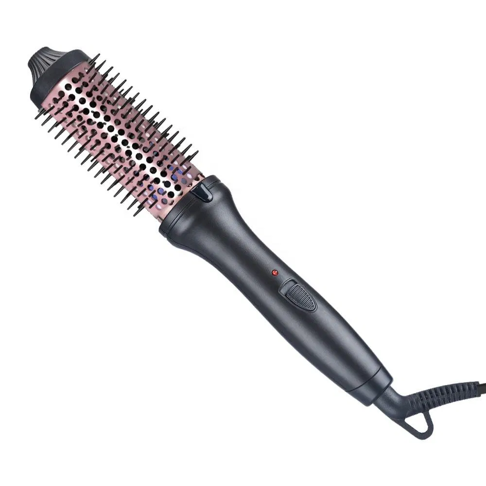 Save Pink Purple Dual Voltage Thermal Round Brush PTC Heater for Household Use Convenient for Trave