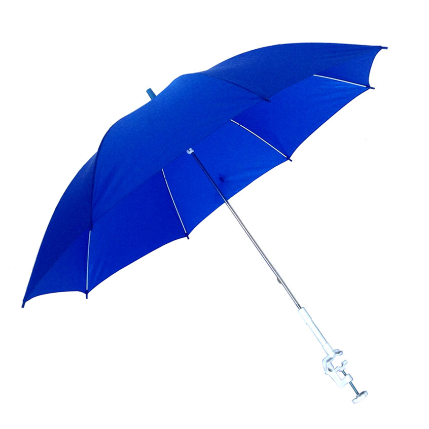 Royal Waterproof Custom Advertising 23inch Straight Manual Clamp Beach Bhair Umbrella