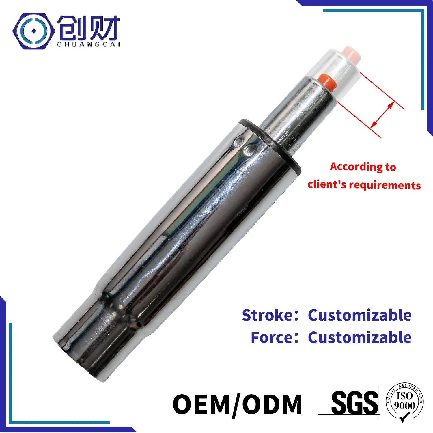 High Pressure Gas Lift/Gas Spring/Gas Cylinder for Boss Chair