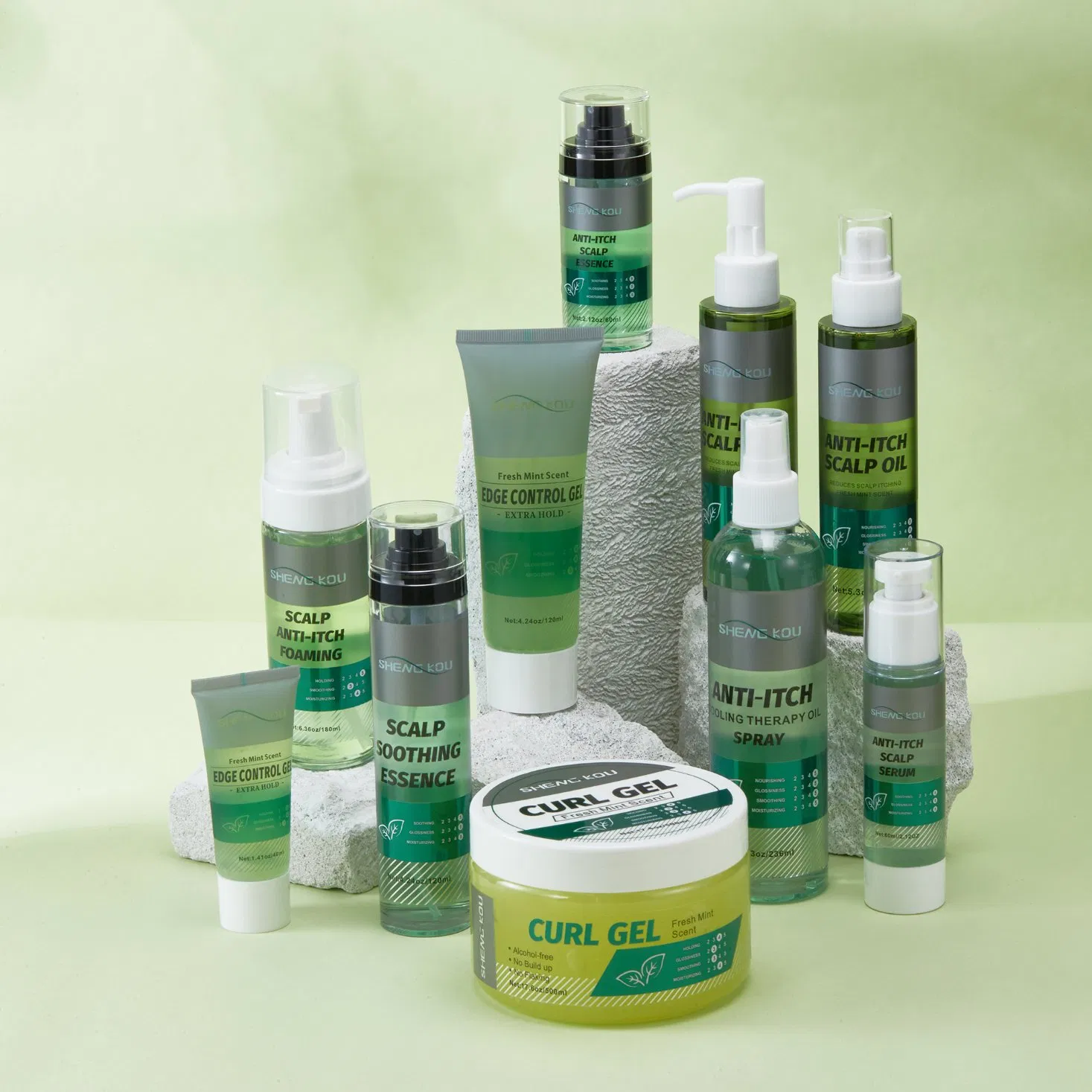 Custom Instant Scalp Soothing Serum Deep Care Shining Luster Moisturizing Anti-Itch Hair Serum