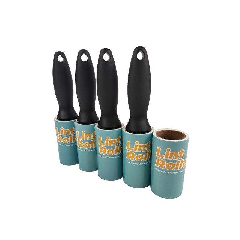 Custom Adhesive 4 Inches 30 60 100 105 Sheets Tear Paper Cleaner Extra Sticky Dust Lint Rollers for Pet Hair Clothes