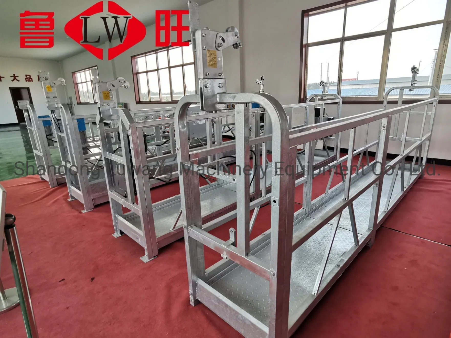 Zlp630 Aluminum Alloy Temporary High Altitude Working Electric Gondola Painting Suspended Platform