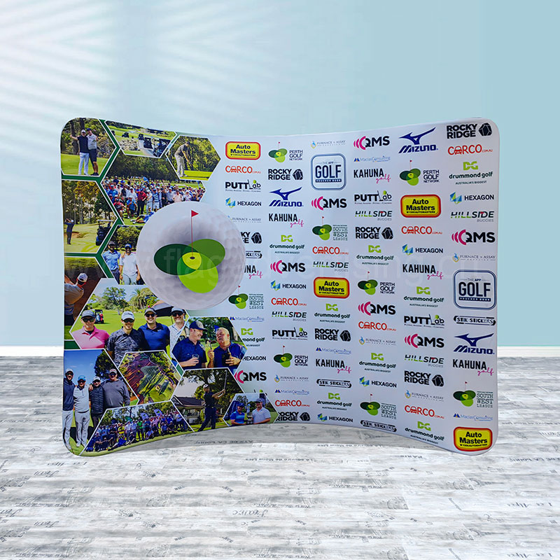 Custom Curved Shape Backwalls for Trade Shows & Exhibits