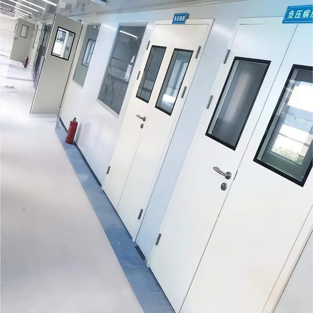 CE Certified Air Tight Leaf High Performance Cleanroom Door Manufacturer Direct for Bio-Safety Purification