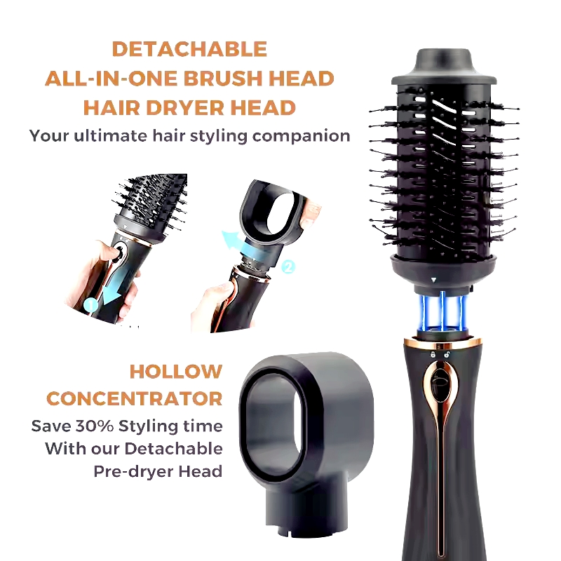 Multi-Functional Hot Air Comb Blow Dry Brush Curling Hair Styler