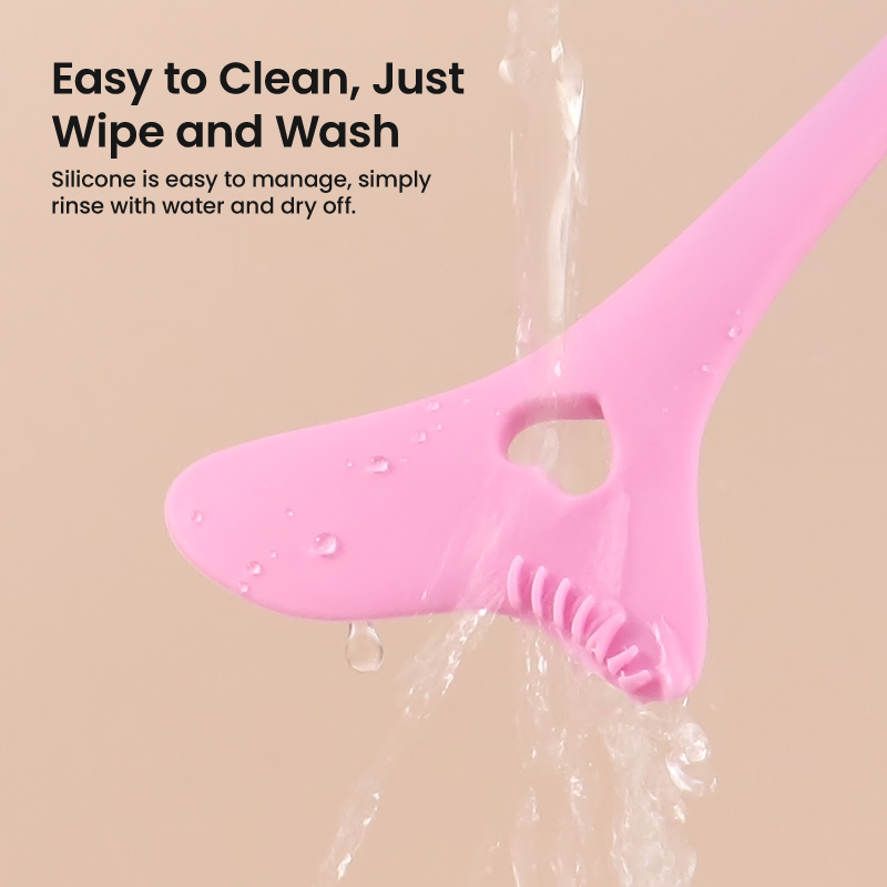 Multi-Purpose Reusable Waterproof Easy to Clean Soft&Skin-Friendly Ergonomic Design Silicone Eye Make-up Aid Tool