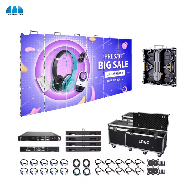 Customized Large-Scale Event Rental Indoor/Outdoor LED Display P3.91 Rental LED Video Wall Stage Event Background LED Panel