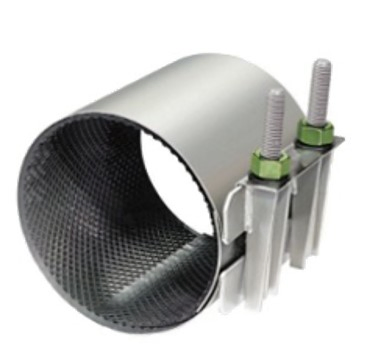 DIN BS Jrs DN200 Universal Stainless Steel Single Band Repair Clamp