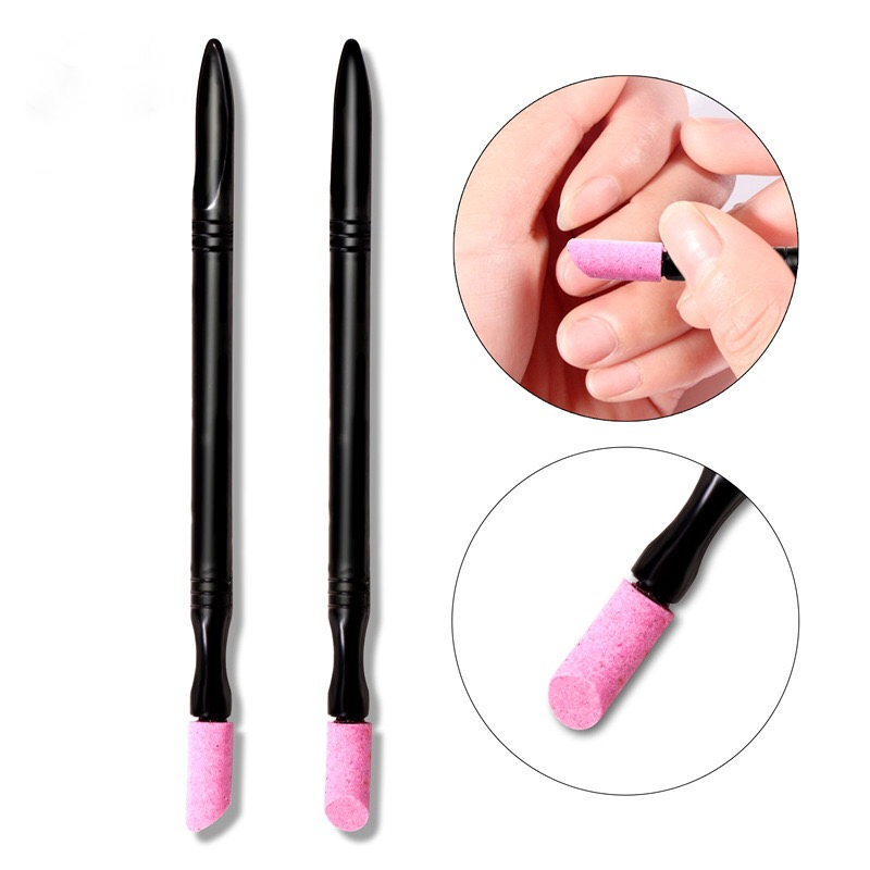 Nail Quartz Brush with Pusher