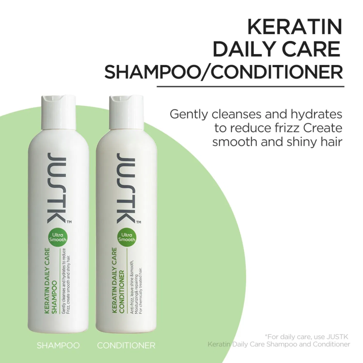 Wholesale Keratin Hair Care Set Keratin Shampoo and Conditioner Justk Hair Product