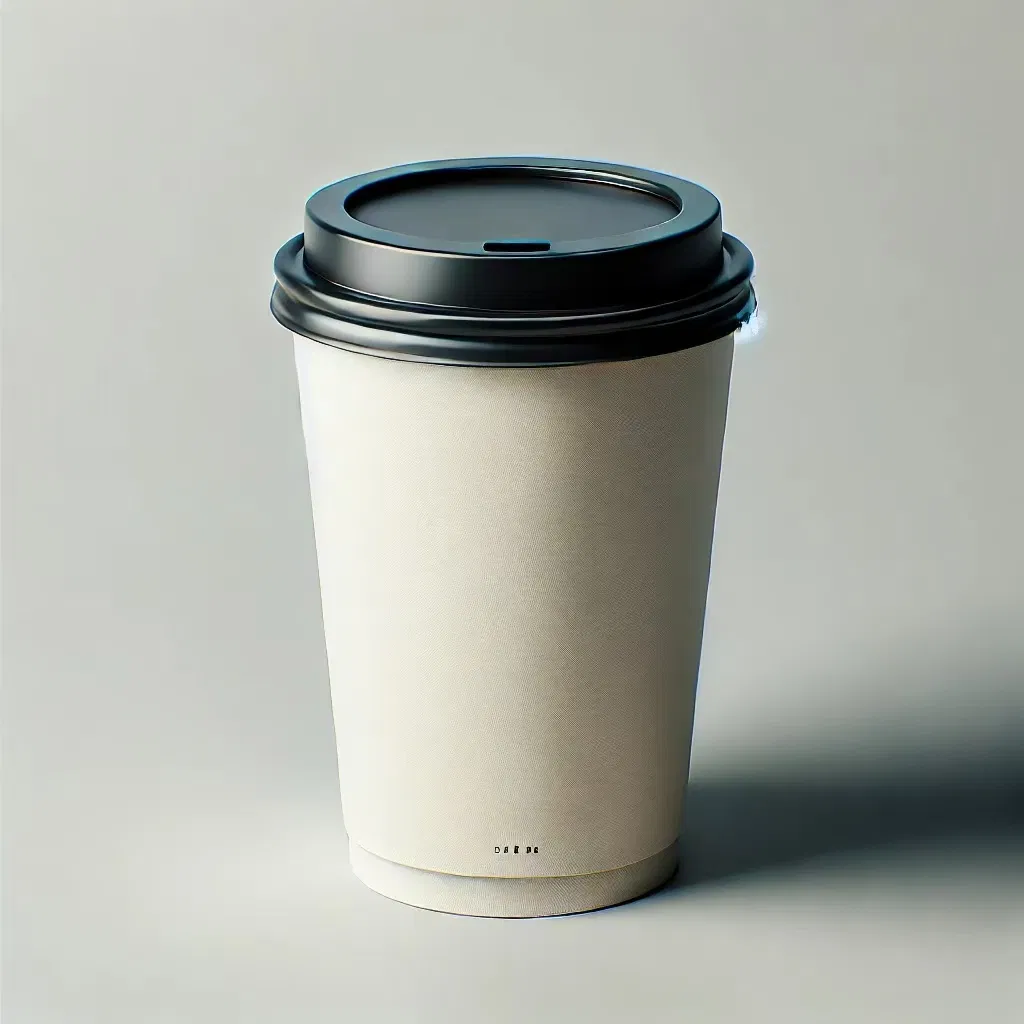 Экологичные бумажные стаканы без пластика, 14 oz