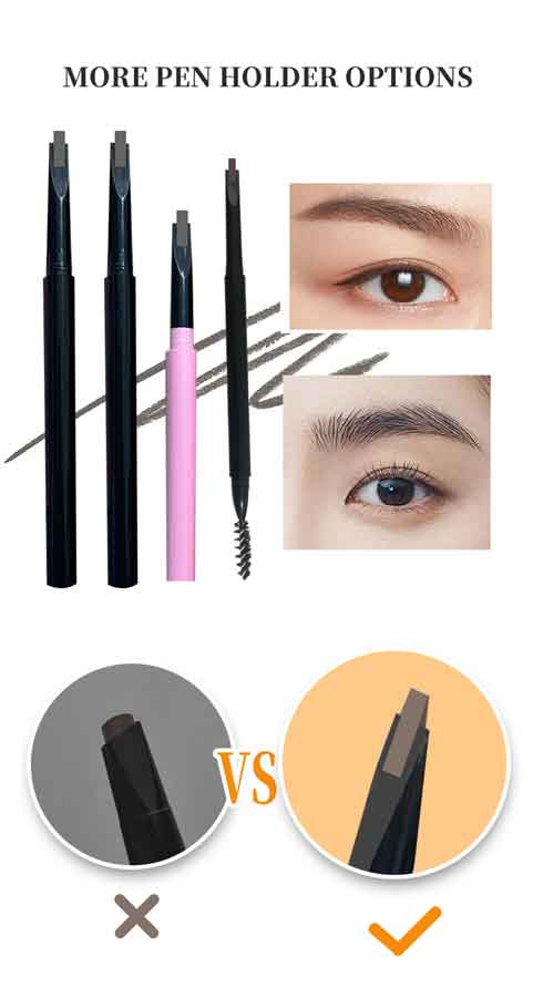 Private Label Long Lasting Wholesale Slim Eyebrow Pencil