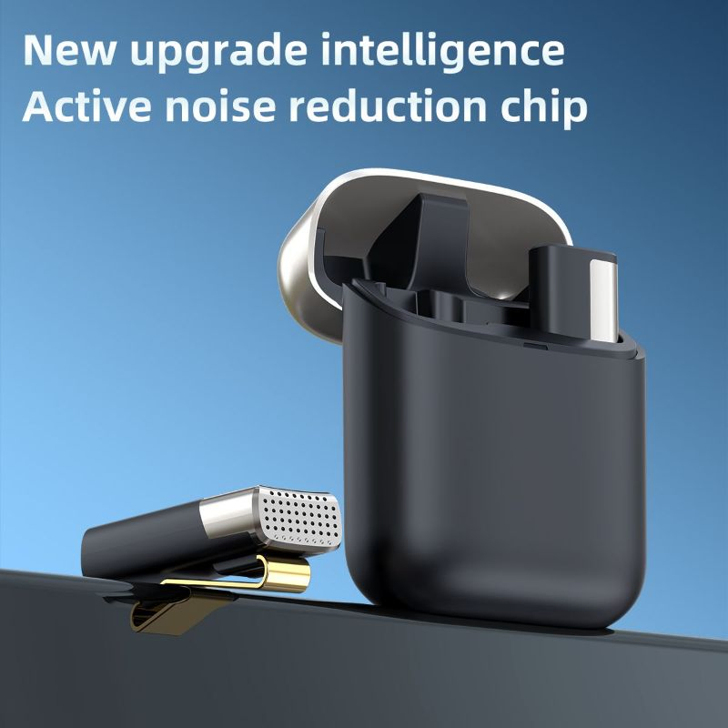 Factory OEM Mini Lavalier Wireless Instrument Microphone with Charging Case