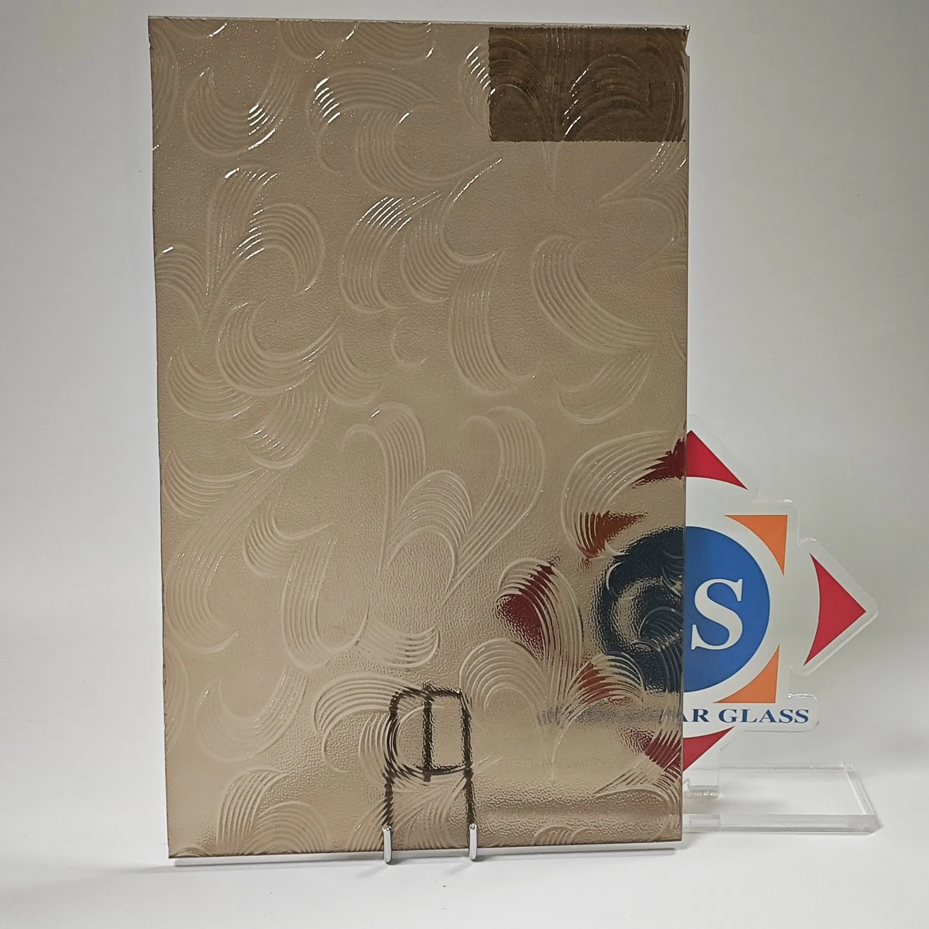 3.5mm Tinted Colored Patterned/Figured/Rolled/Obscured/Frosted Float Glass for Building/Tempered/Laminated/Decoration