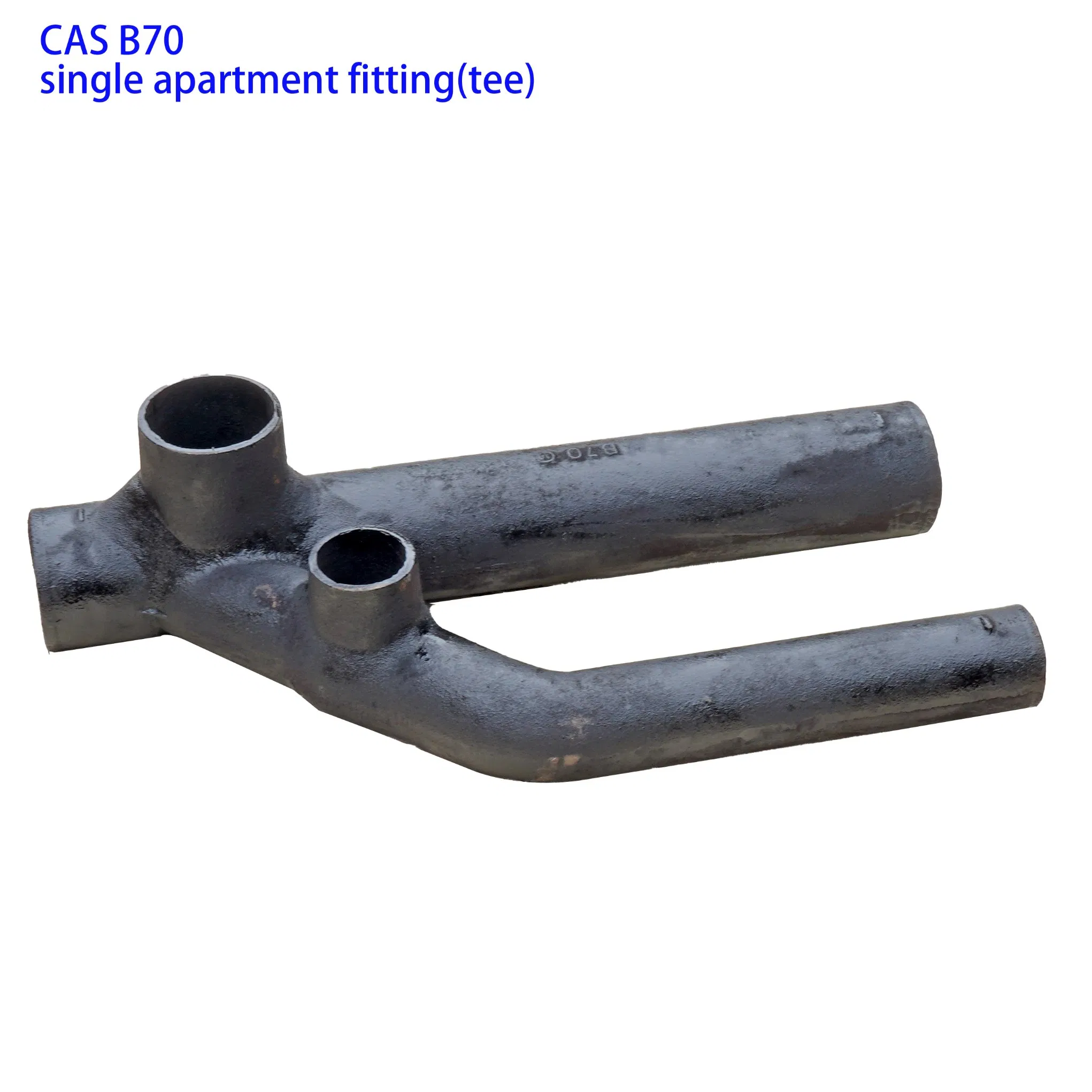 black color bituminous paints CAS B70 single apartment fitting (tee)