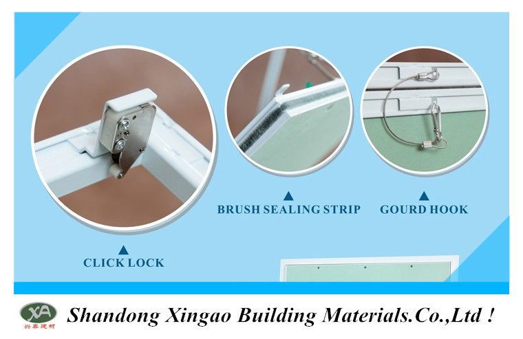 China Hinged Type Hidden Ceiling Aluminium Frame Gypsum Board Drywall Access Panel