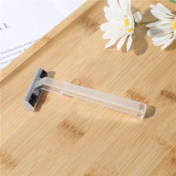 Luxury Eco Friendly Sustainable Hotel Shaving Kit with Wooden Bamboo Razor