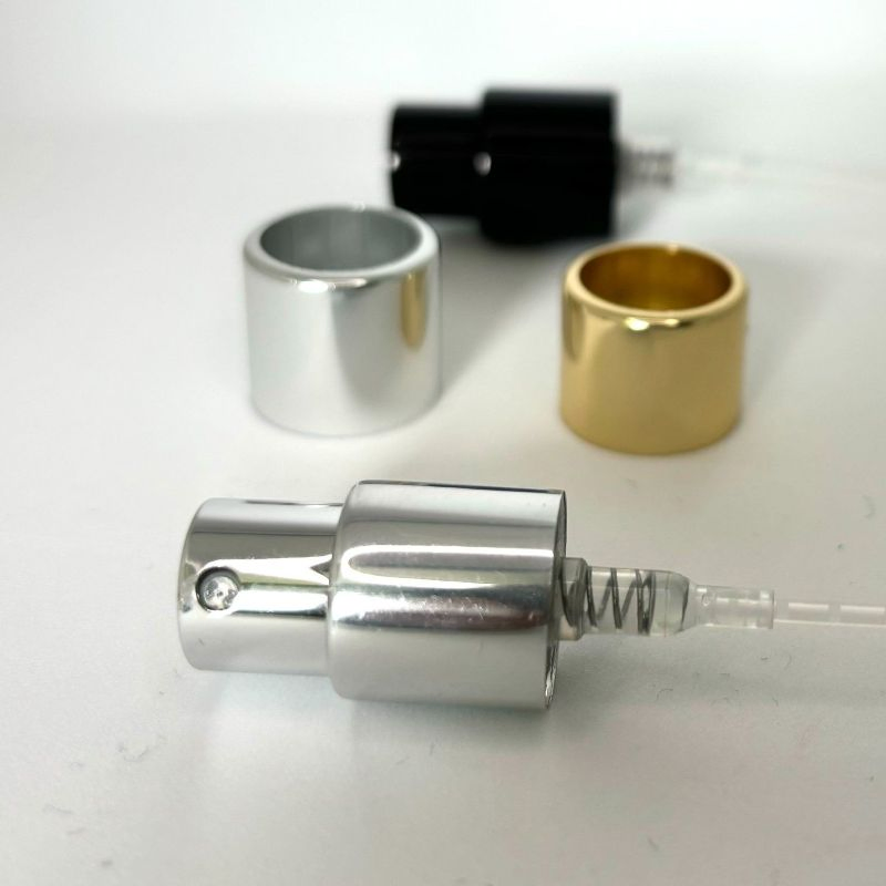 Cosmetic Packing Aluminium Mini Screw Sprayer Pump for 13mm Caliber Perfume Bottle