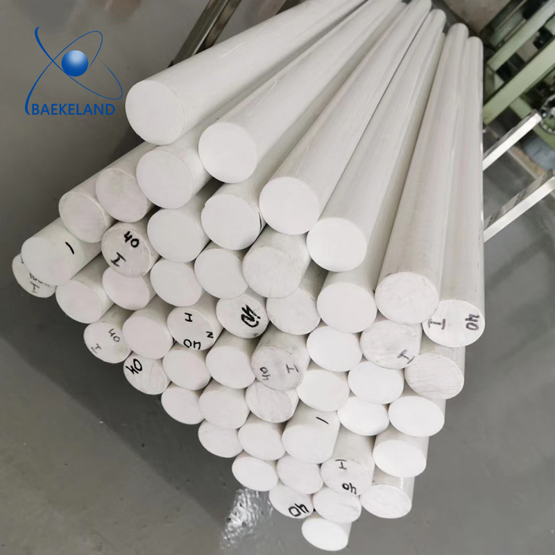 Thermoplastic Polyester Pet Rod White 30mm Dia Plastic Petp Rod Machining