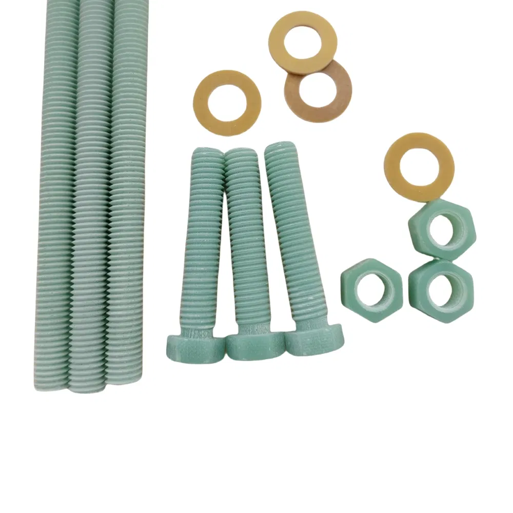 Threaded Rod FRP Fiberglass Bolt Glass Fiber Bolt Epoxy Fastener
