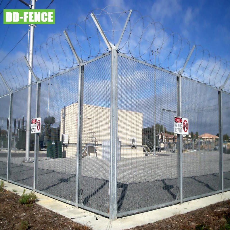 High Security Anti Climb Fence 358 Border Fencing for Airport Boundary Power Station