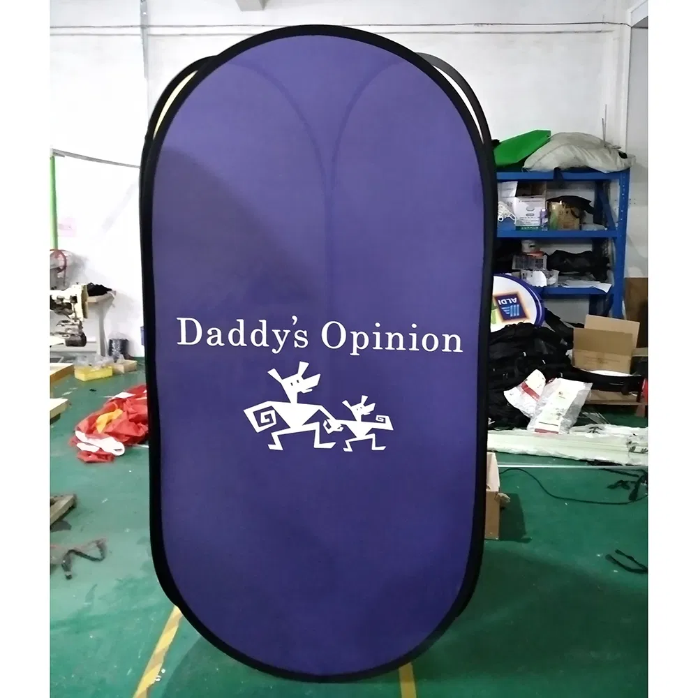 Full-Color Printing Metal Frame a Banner Stand for Public Announcements
