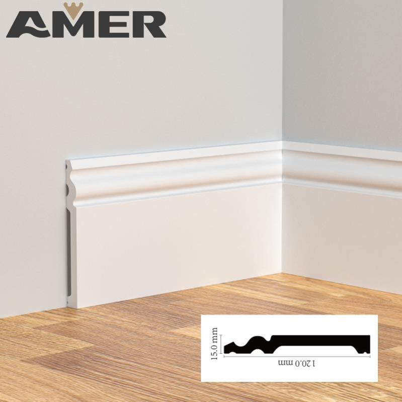 Interior Decoration Polyurethane Skirting Board and PVC Baseboard Moulding