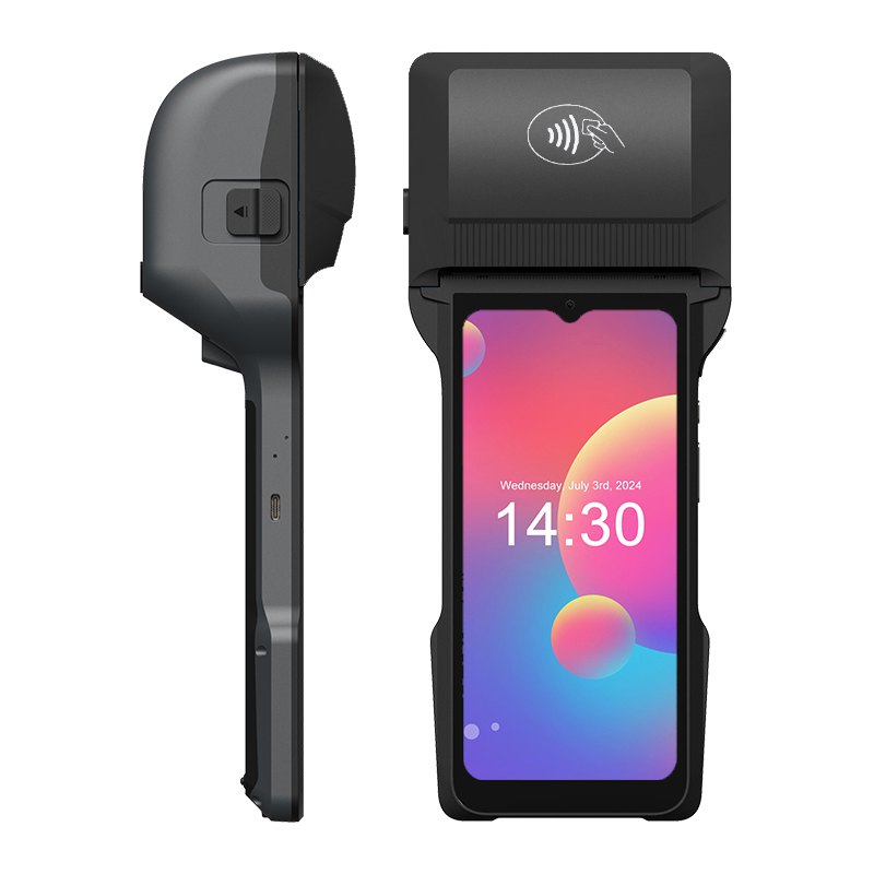 POS-T6 Ocom Handheld Android POS Terminal with Thermal Label and Receipt Printer
