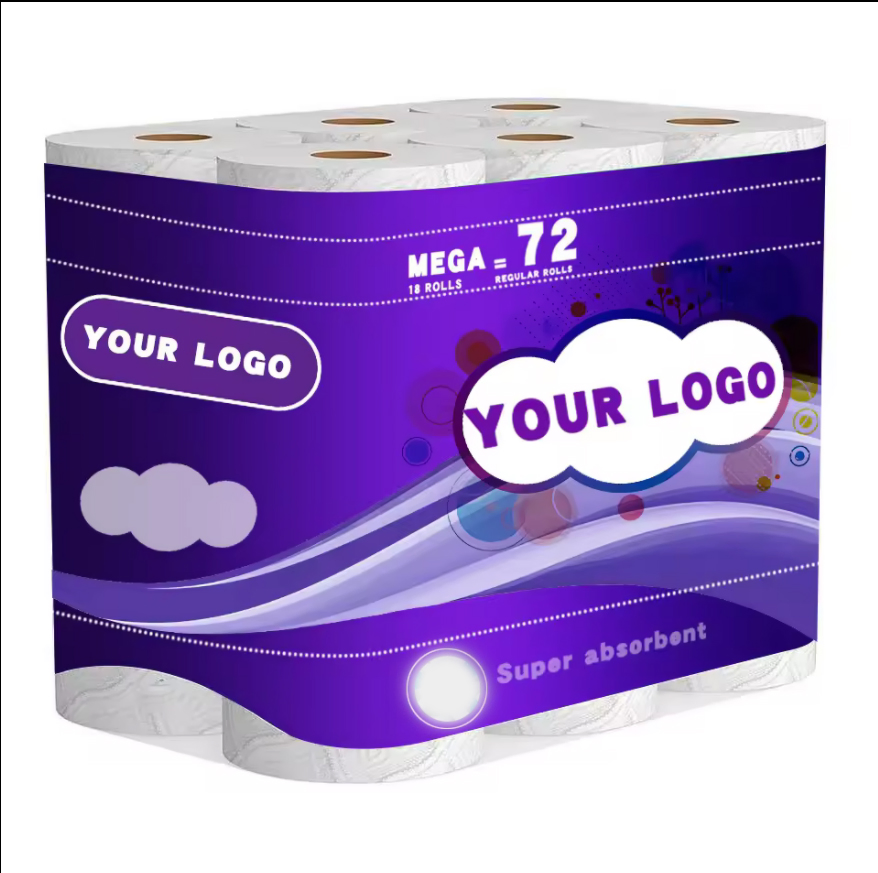 Mexico Toilet Paper Customized Thinner Wrapper Paper Tissue Sanitary Toilet Paper Bamboo Roll