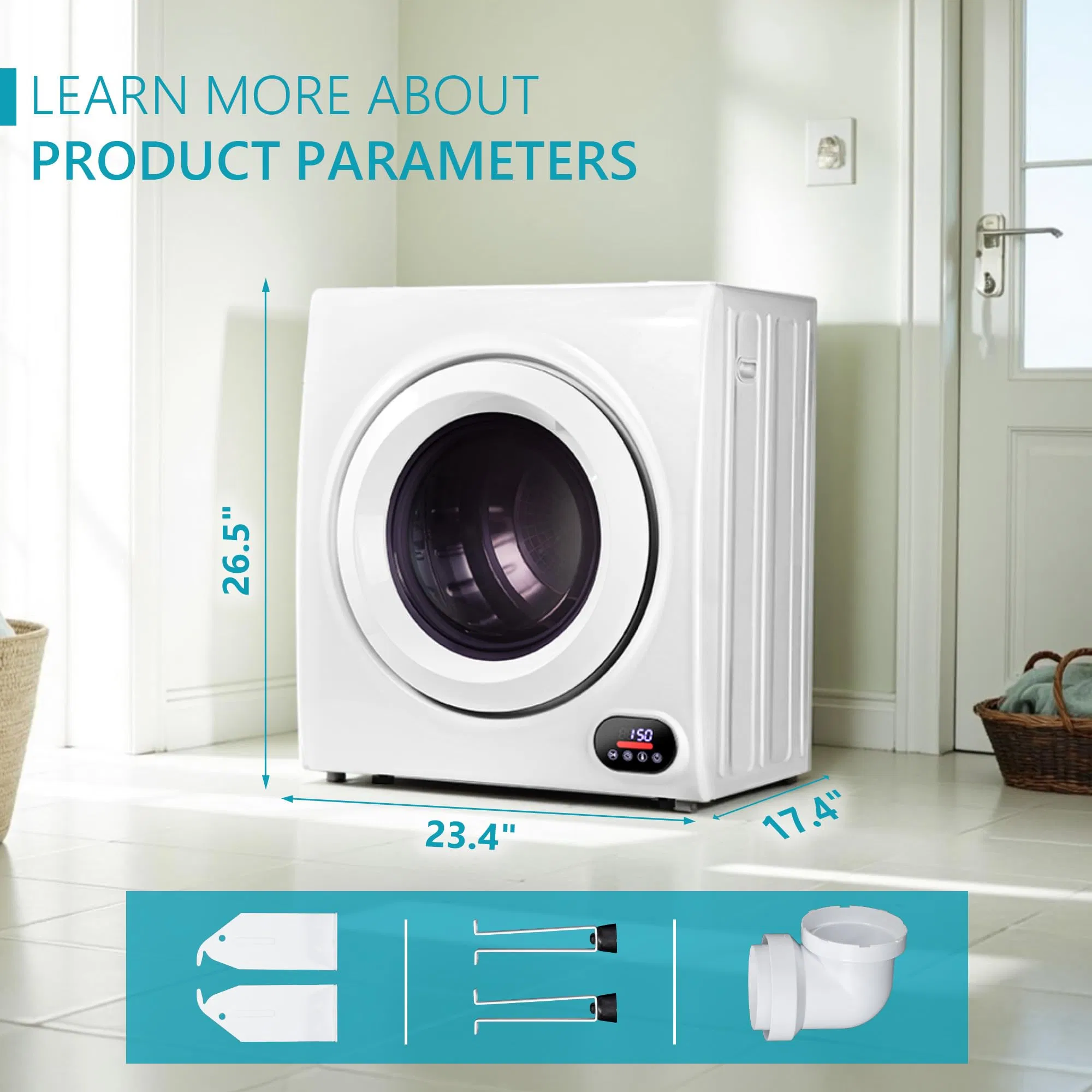 110V Compact ETL Certified Dryer for Efficient Laundry Solutions