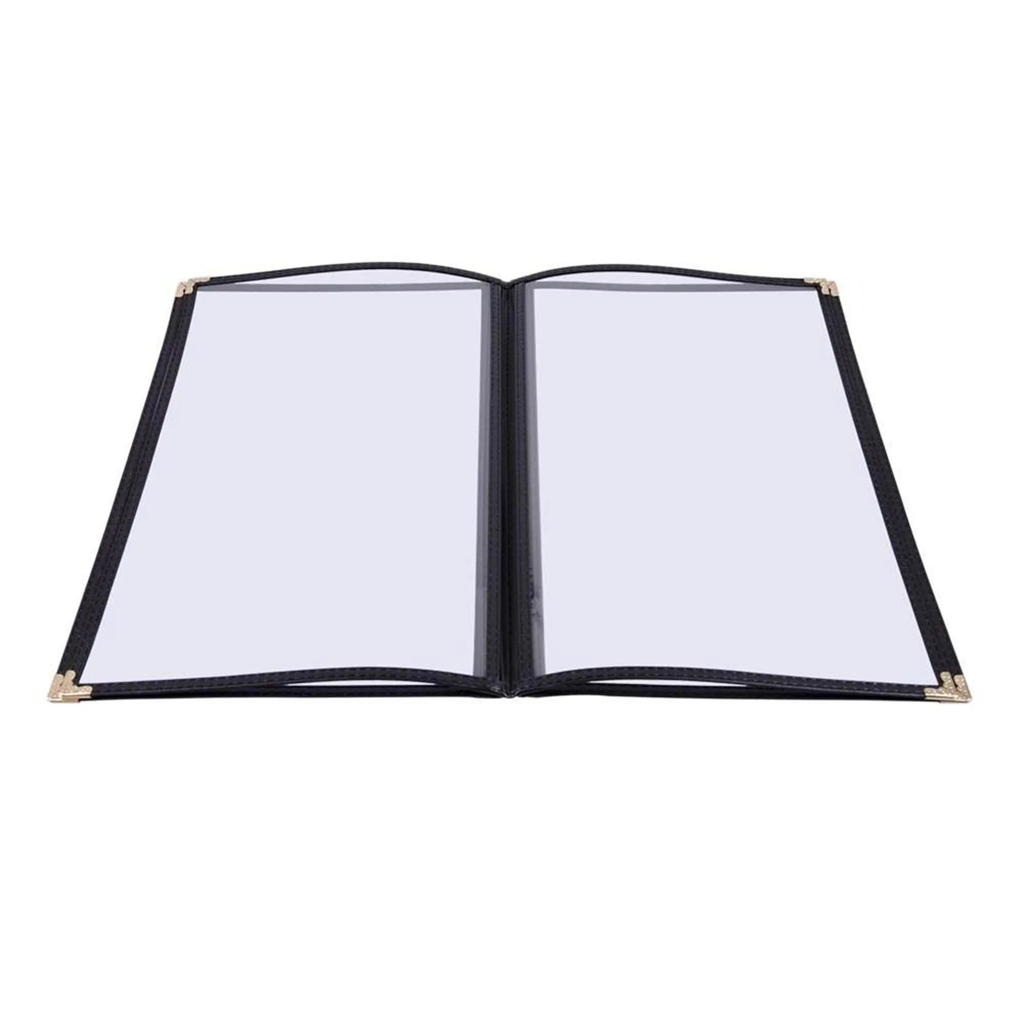 Restaurant Fashion Western Food Menu Plastic Single Page Folder Transparent PVC Covers