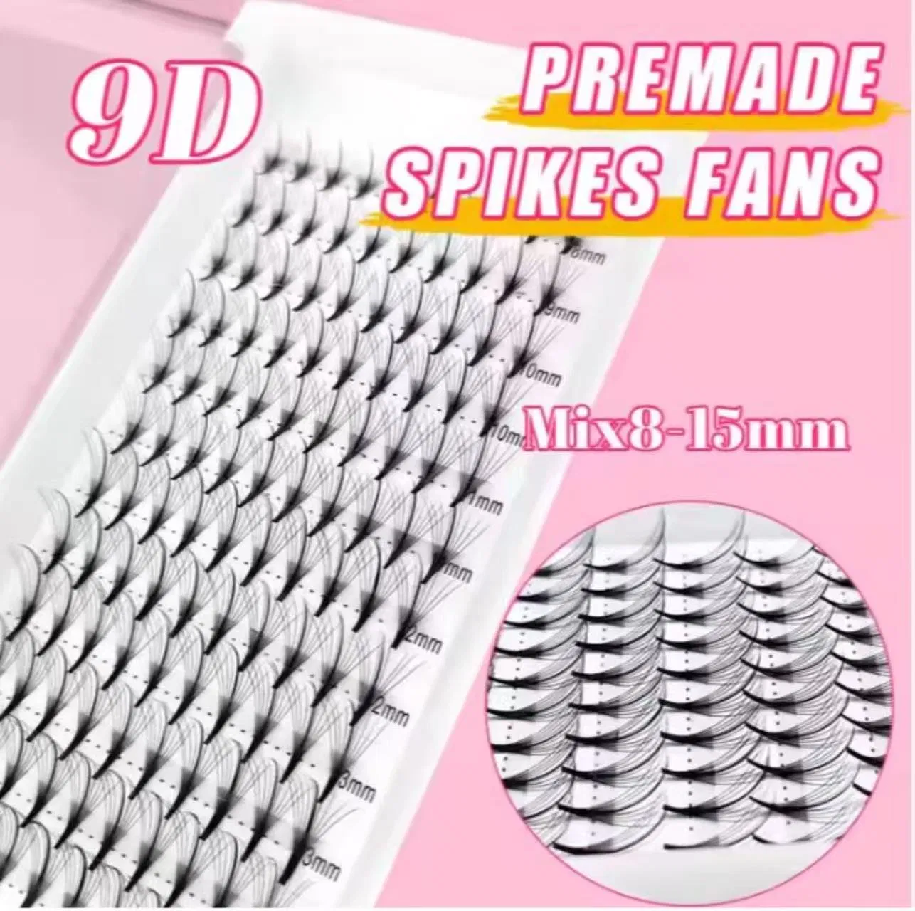 Wholesale Lash Extensions Promade Volume Fans Tray Eyelash Extensions 0.05 Curl