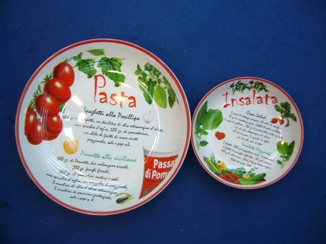 5/7 PCS Pasta Dinner Set 12" Porcelainware Ceramics Tableware