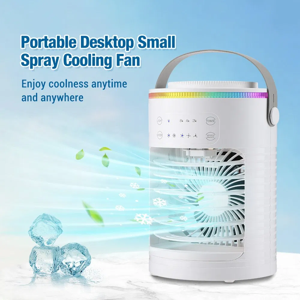 USB Refrigeration Desktop Mini Water Cooling Small Air Conditioner Office Dormitory Spray Humidifier Fan Air Cooler