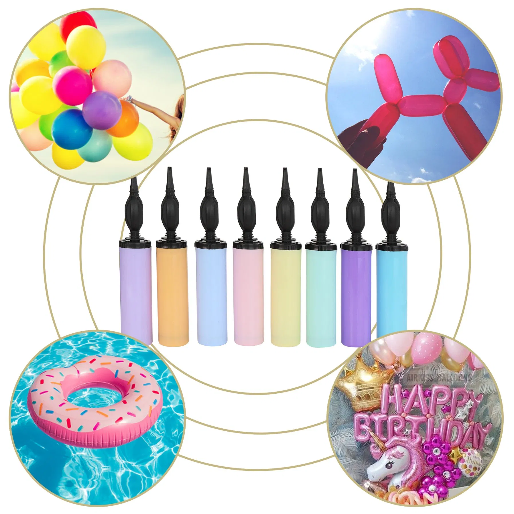 Portable Balloon Pump Manual High End Handheld Balloon Accessories Kit
