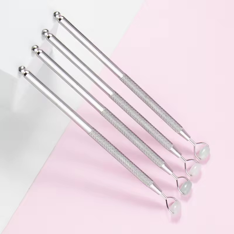 Ultimate Stainless Steel Gua Sha Lifting Tool Jade Eye Facial Massage Roller