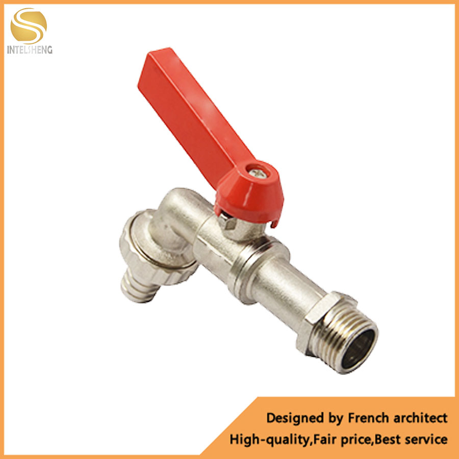 Ball Valve CF8m Hose Tap Bibcock Thread with Nut and Seal