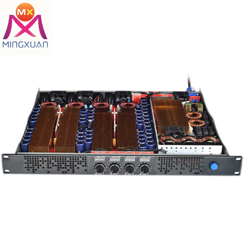 1u Preamplifier DJ Digital Audio Professional Power Amplifier 4-Channel Processor System
