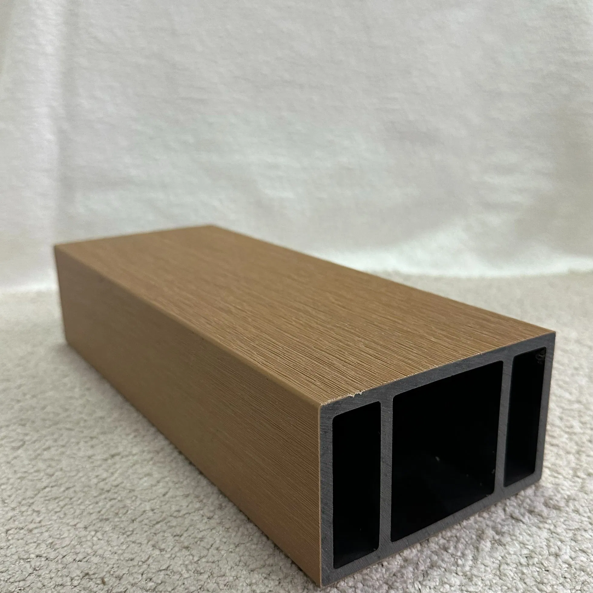 Textured WPC Louver 120X70mm Impact-Resistant Surface All-Weather Performance