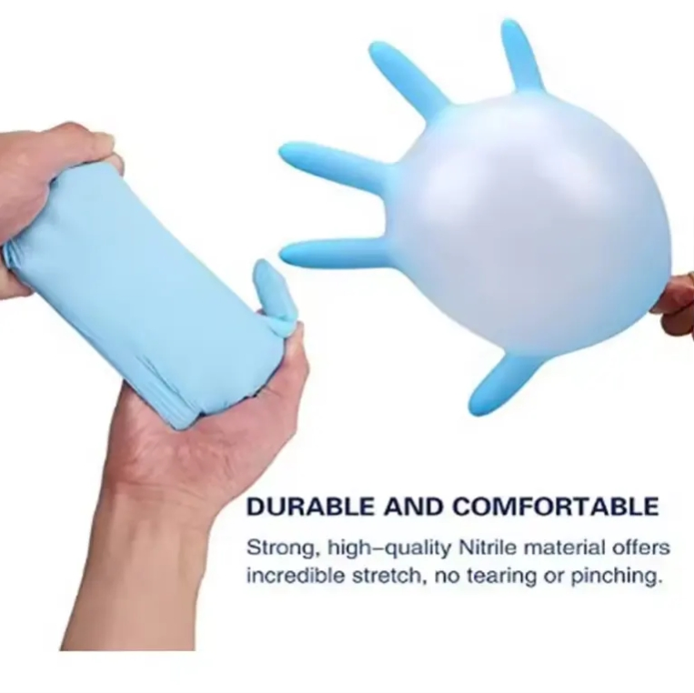 Factory Blue Disposable Waterproof Medical Nitrile Gloves for Hospital CE Approved Gloves Nitrile