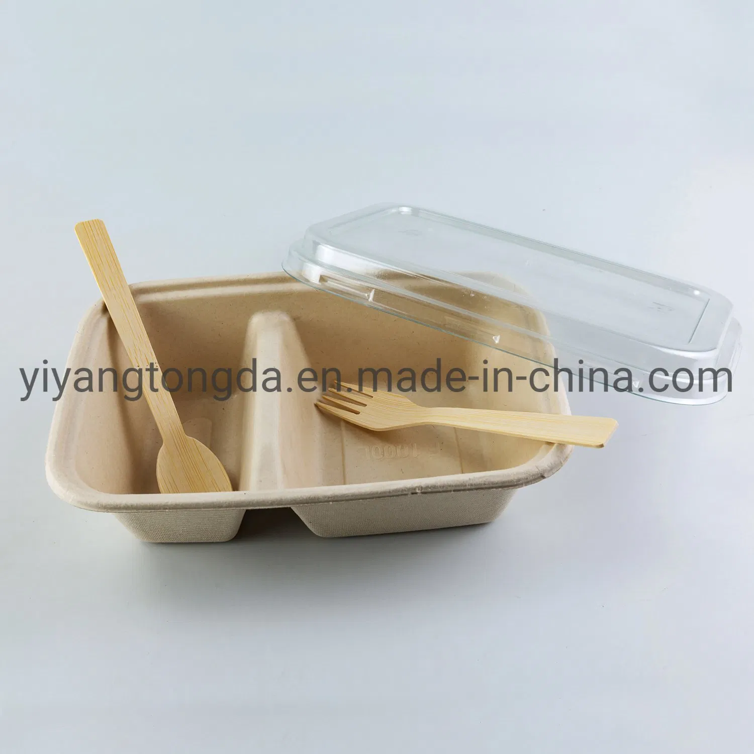 Disposable 750ml Sugarcane White Bagasse Food Containers