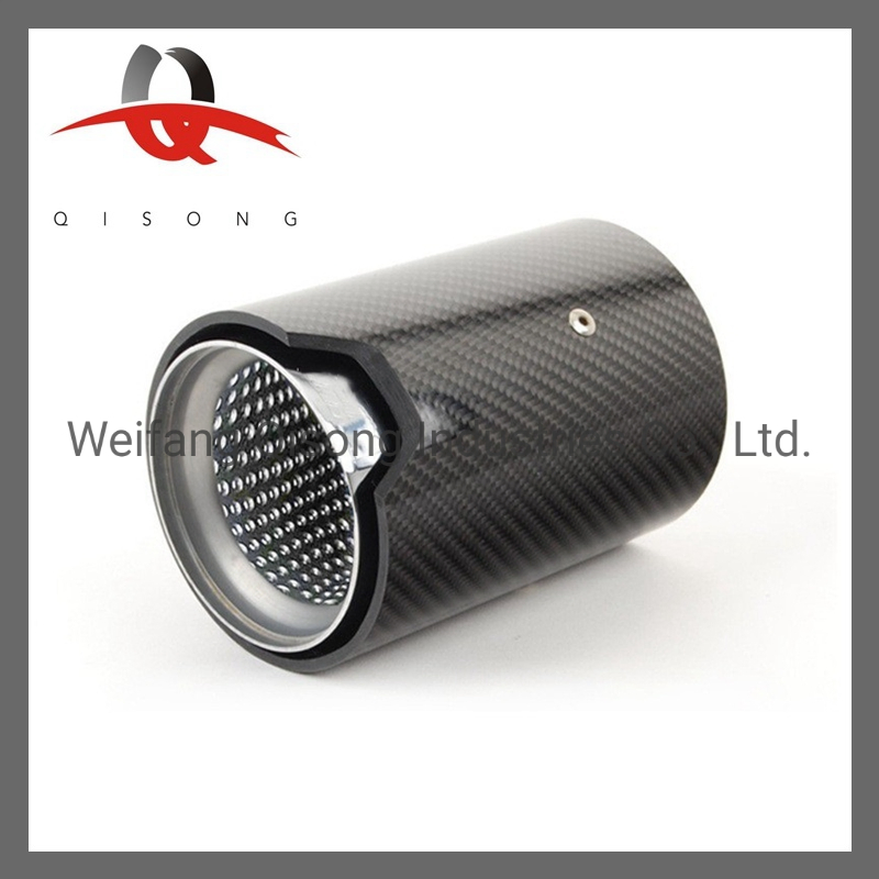 Выхлопная насадка Qisong Classic Black Carbon Fiber