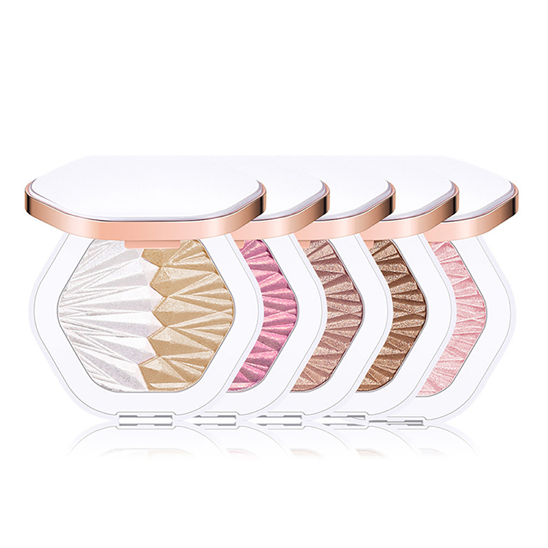 OEM Customized Brightening Pressed Powder Glitter Pearlescent Brightening Concealer Blush Powder